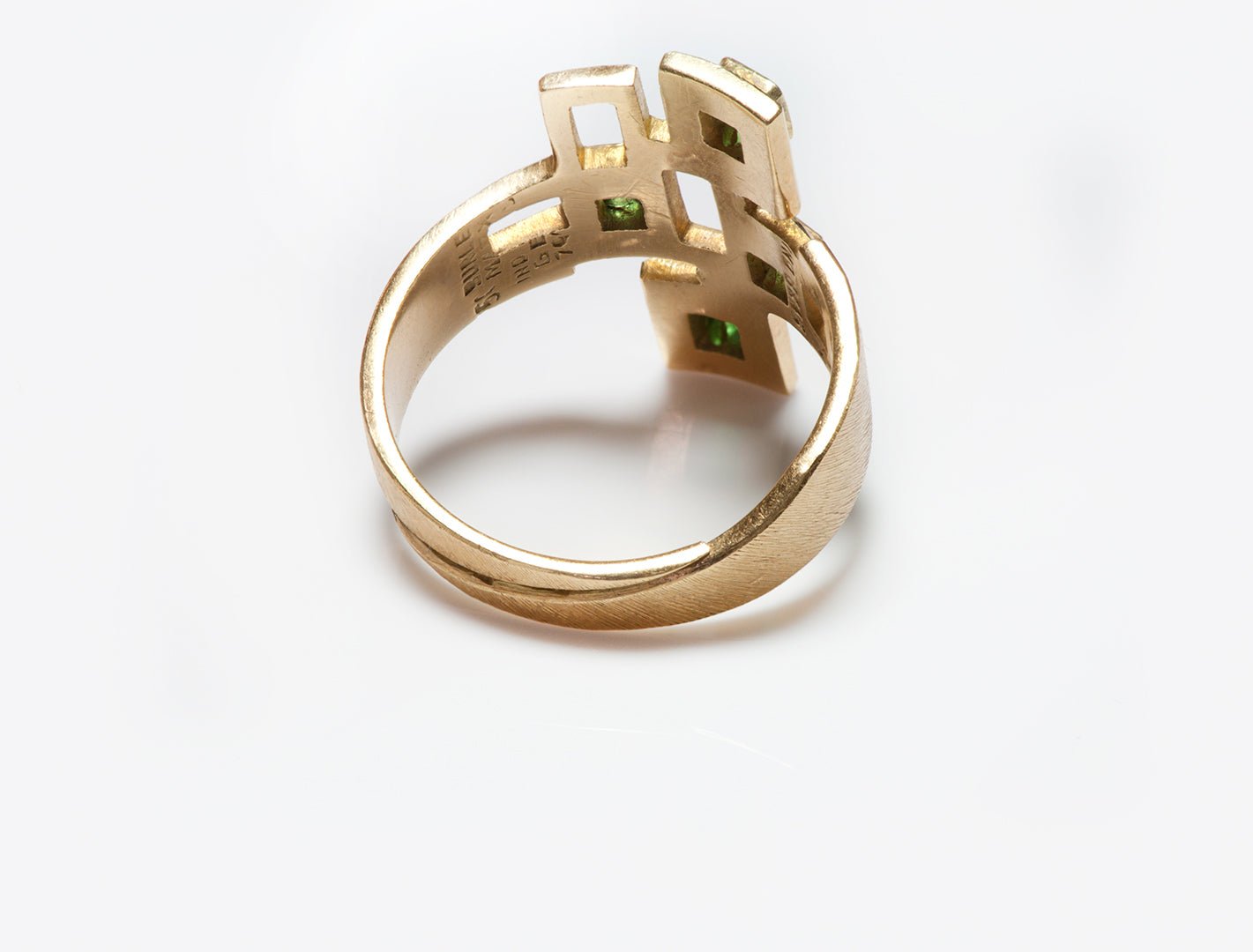 Burle Marx 18 Karat Gold Emerald Ring