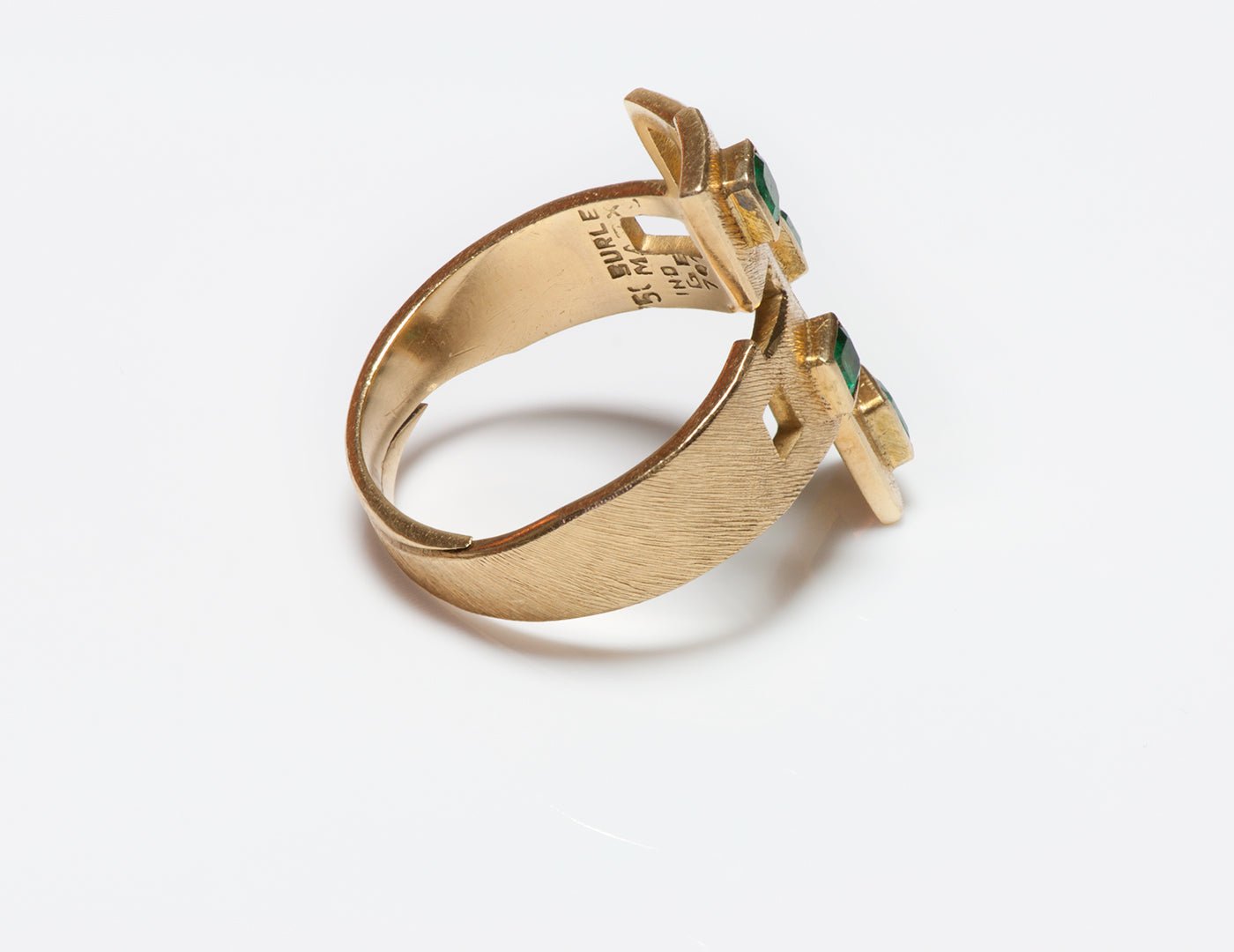 Burle Marx 18 Karat Gold Emerald Ring