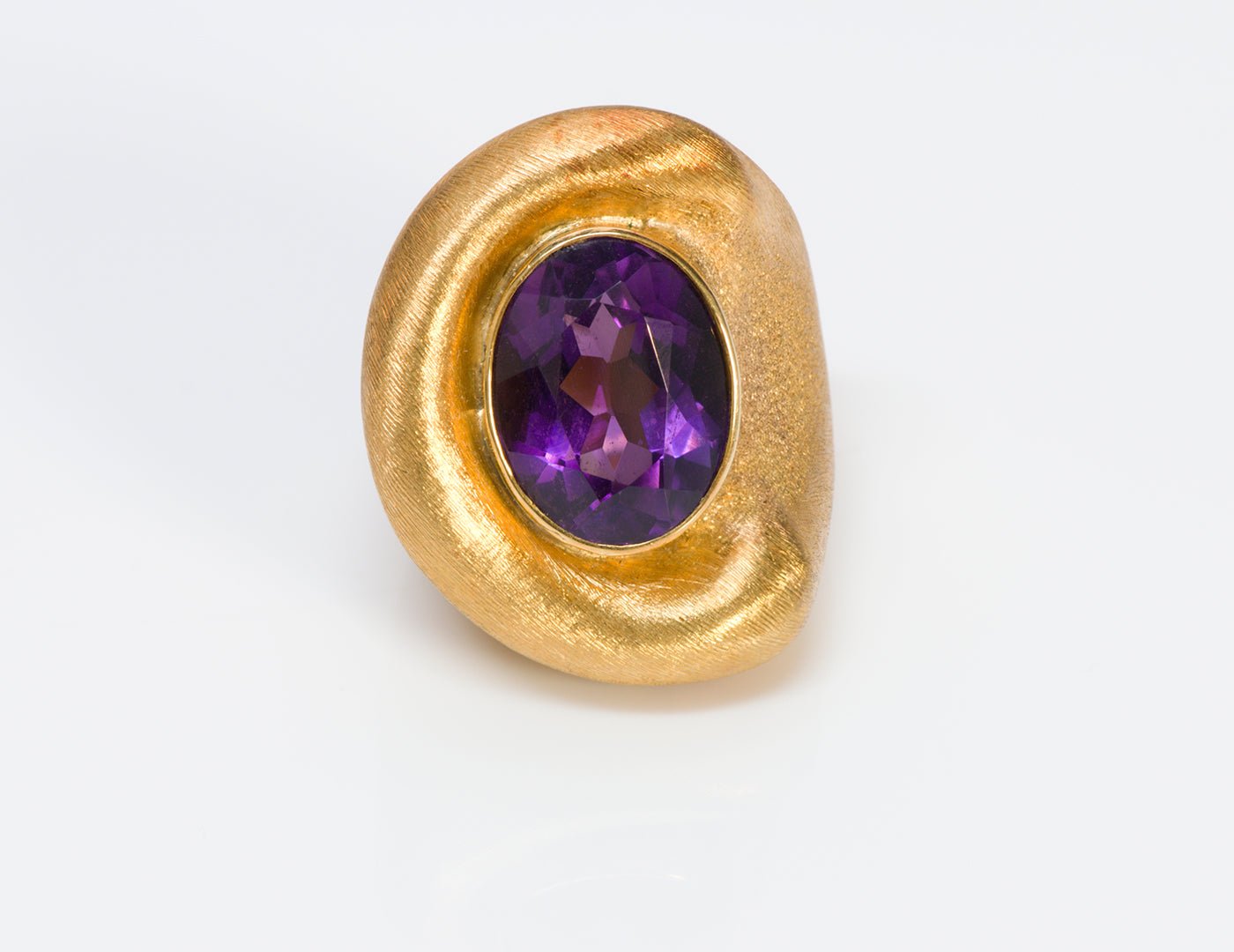 Burle Marx 18K Gold Aquamarine Amethyst Necklace Brooch Ring