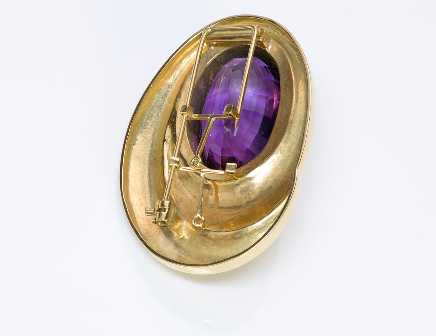 Burle Marx 18K Gold Aquamarine Amethyst Necklace Brooch Ring