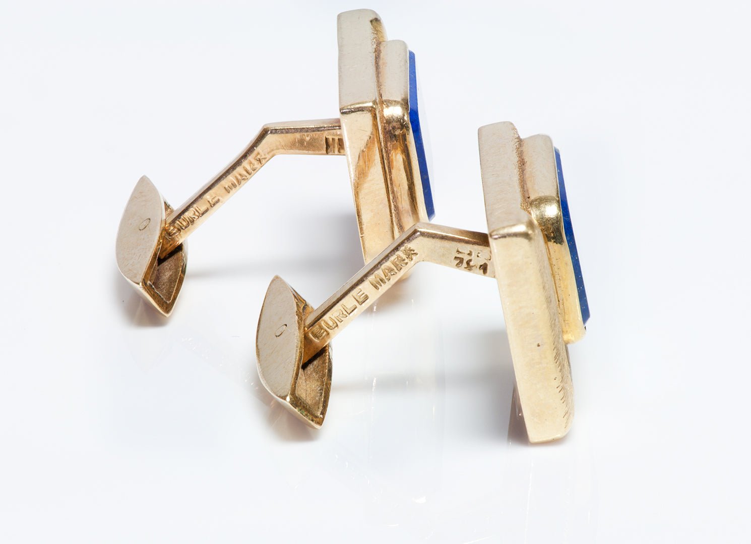Burle Marx 18K Yellow Gold Cufflinks