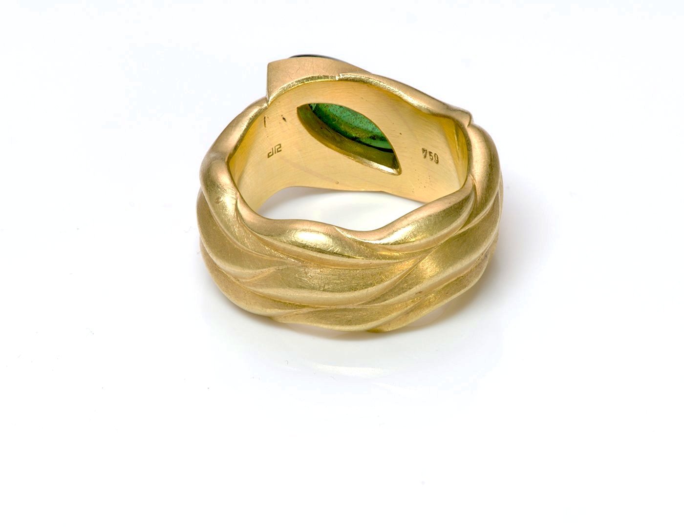 Cabochon Tsavorite Garnet 18K Gold Ring