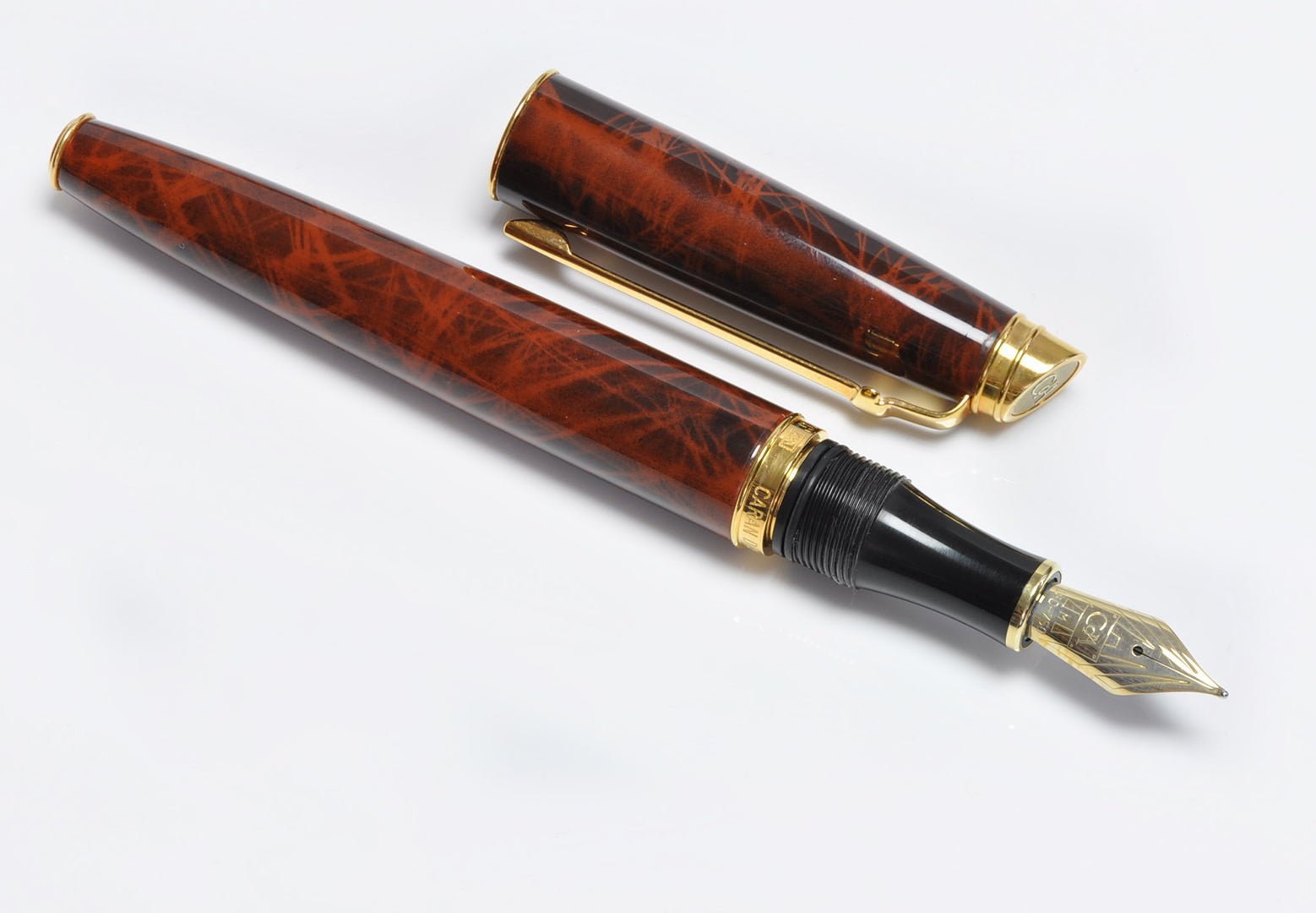 Caran d'Ache Geneve Marble Brown Lacquer Fountain Pen