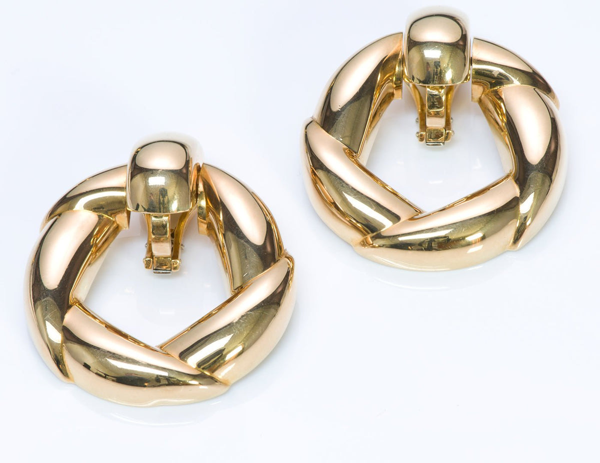 Cartier 18K Gold Door-Knocker Earrings