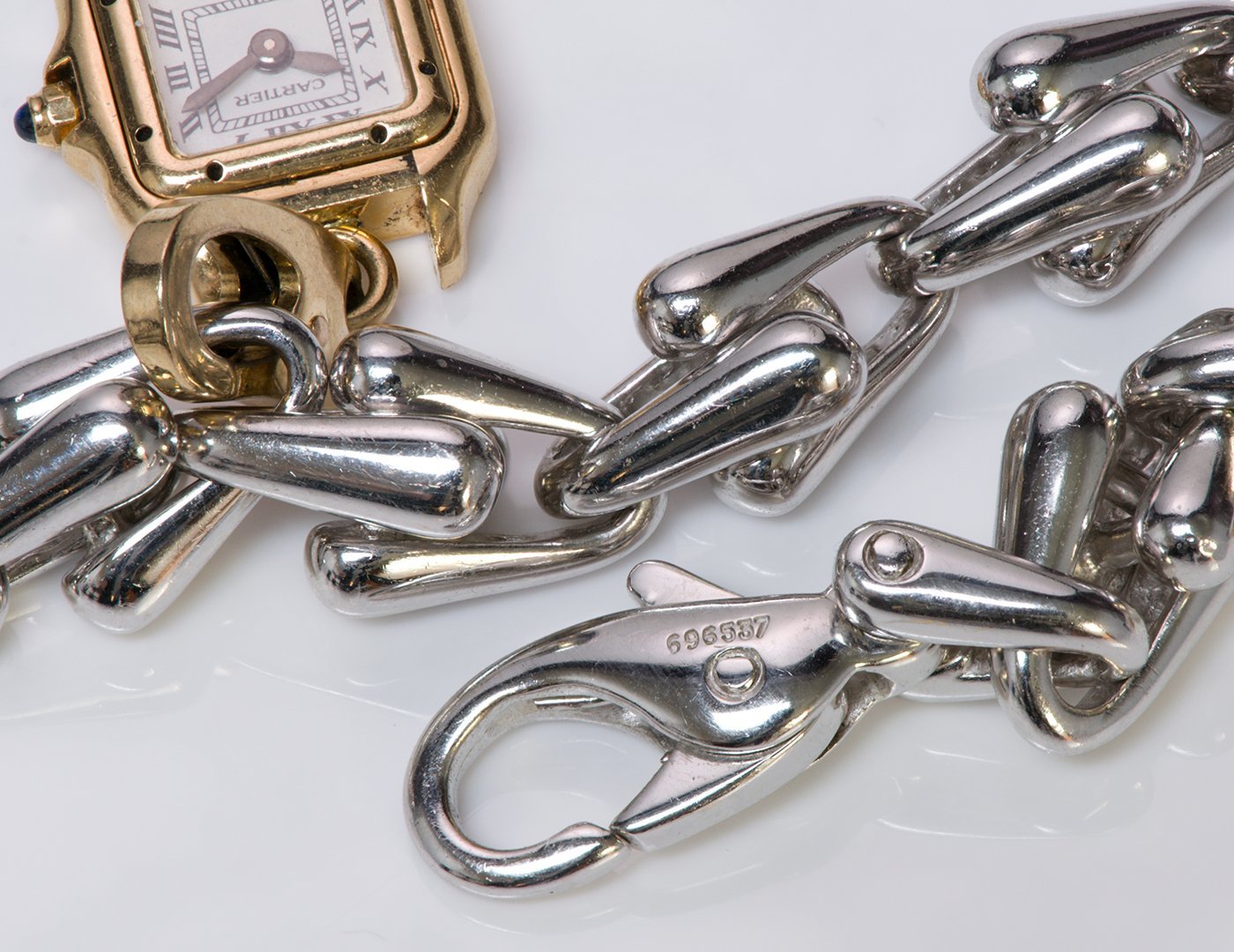 Cartier 18K Gold Watch Charm Bracelet