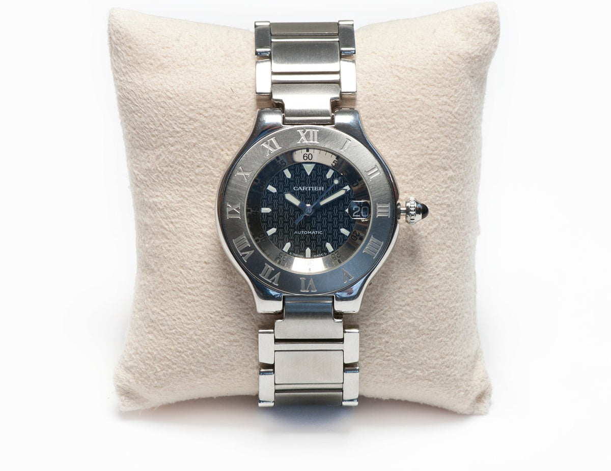 Cartier Autoscaph Stainless Steel Automatic Wristwatch 2427 display picture 1
