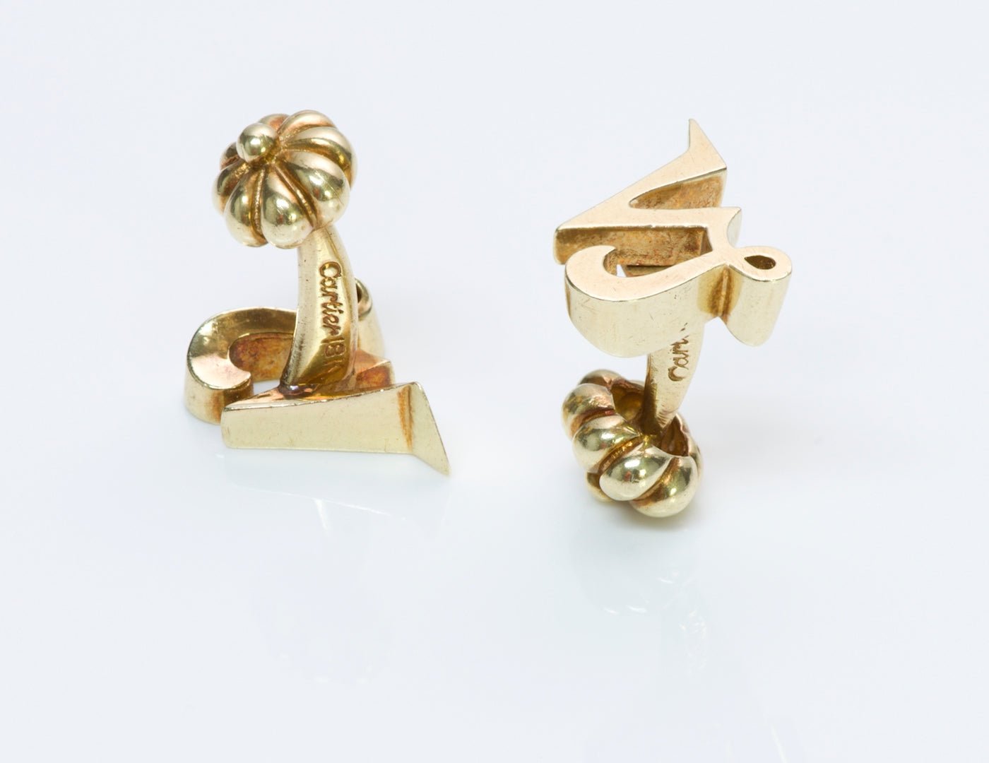 Cartier Gold Capricorn Zodiac Cufflinks