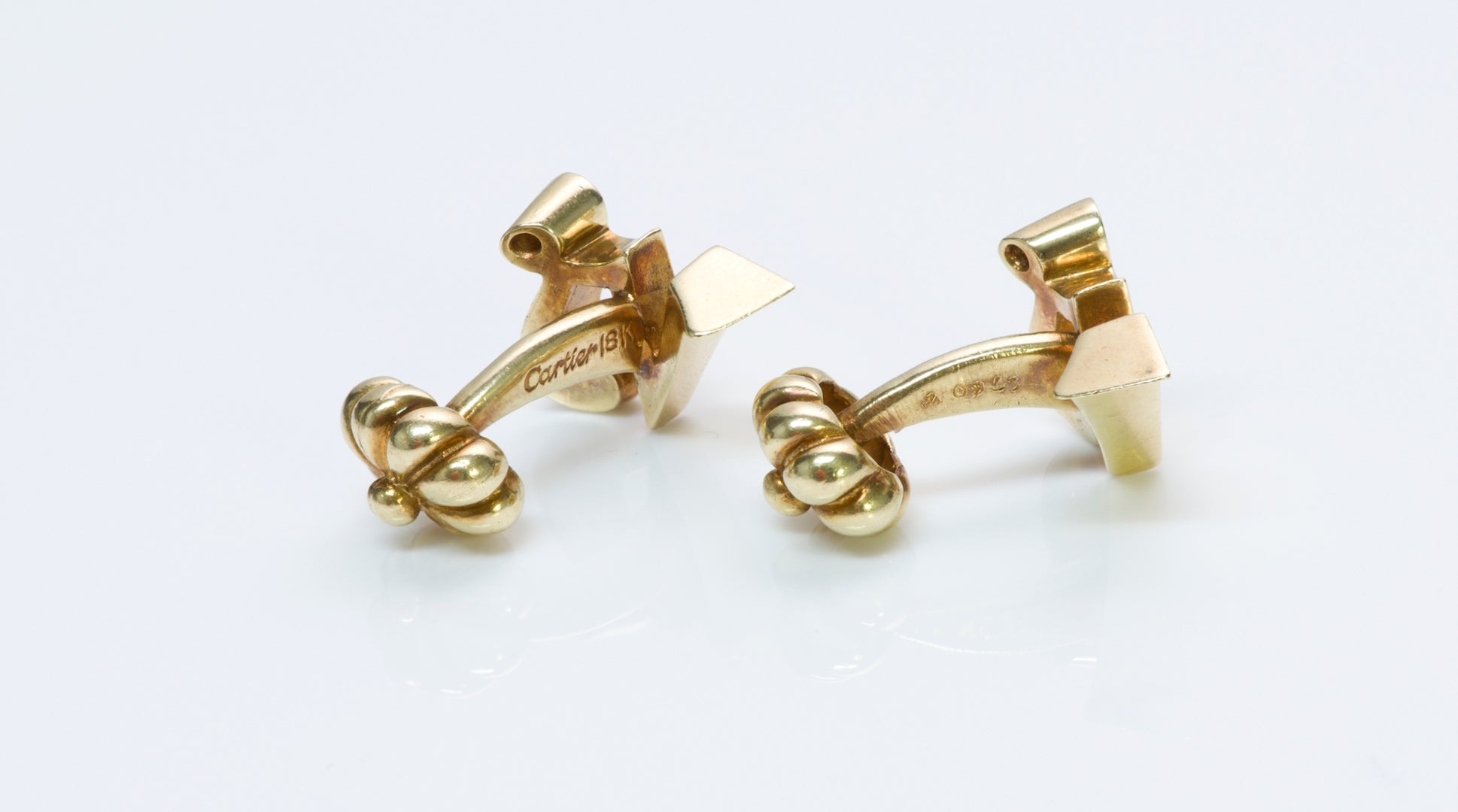 Cartier Gold Capricorn Zodiac Cufflinks