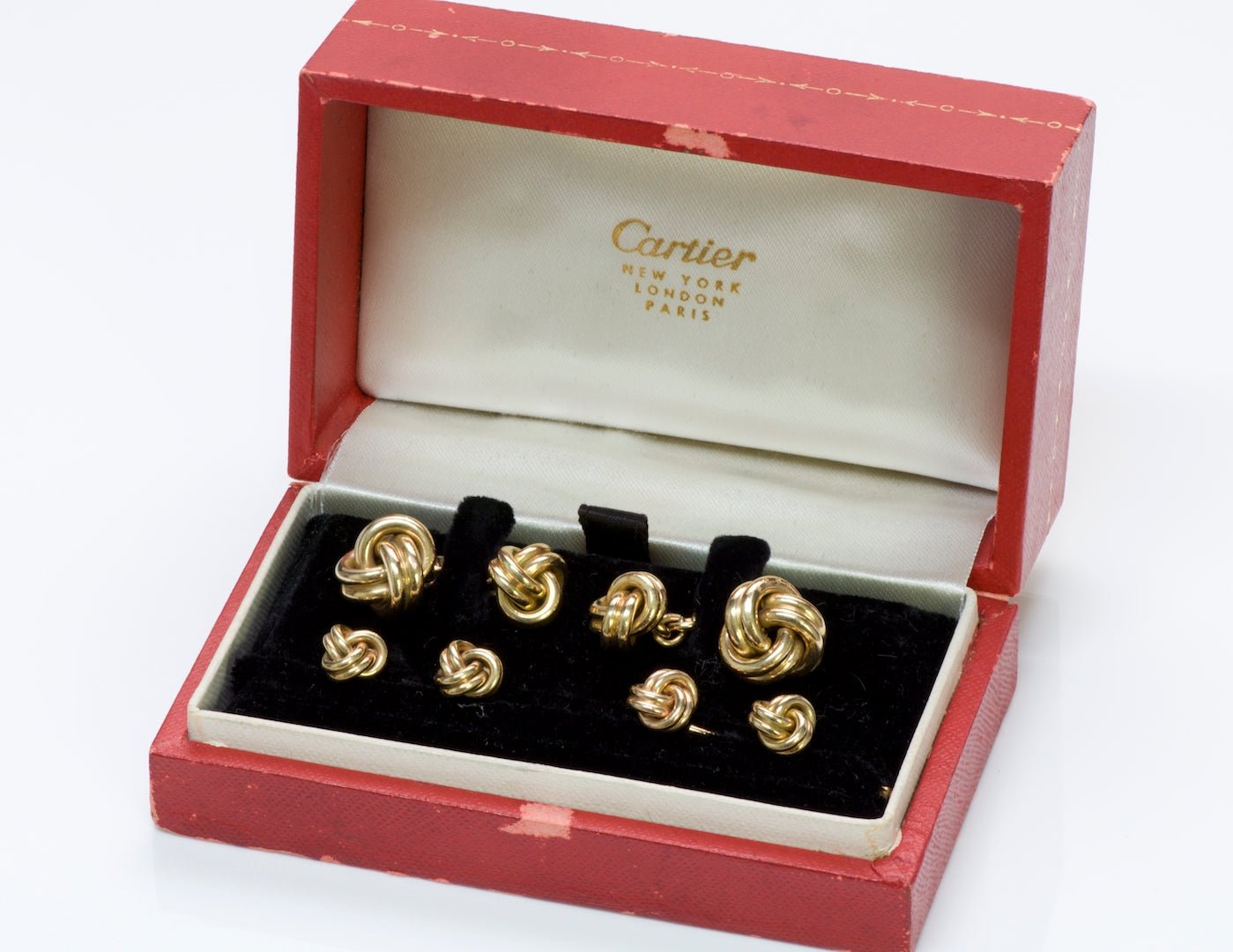 Cartier Gold Cufflink & Stud Set