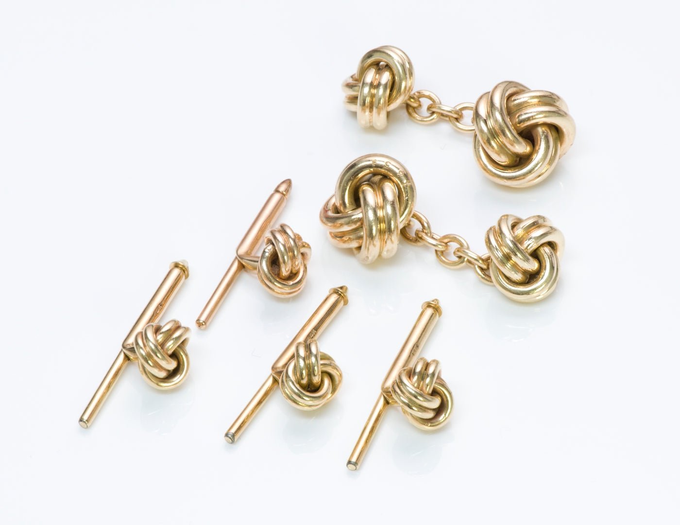 Cartier Gold Cufflink & Stud Set