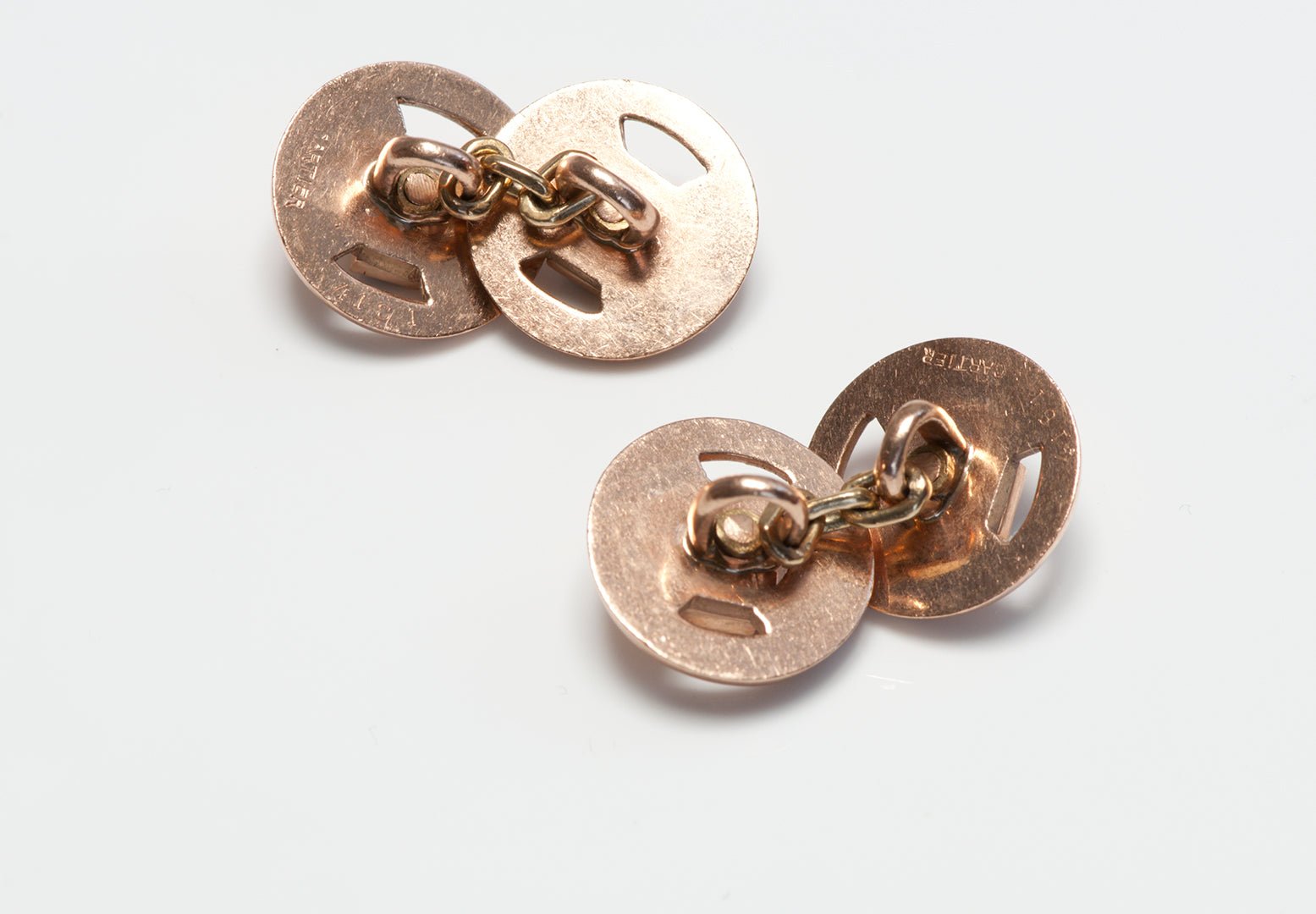 Cartier Gold & Sapphire Double Sided Cufflinks