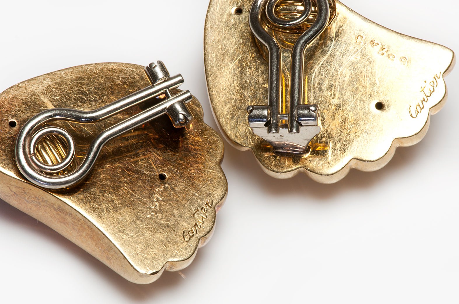 Cartier Gold Shell Earrings