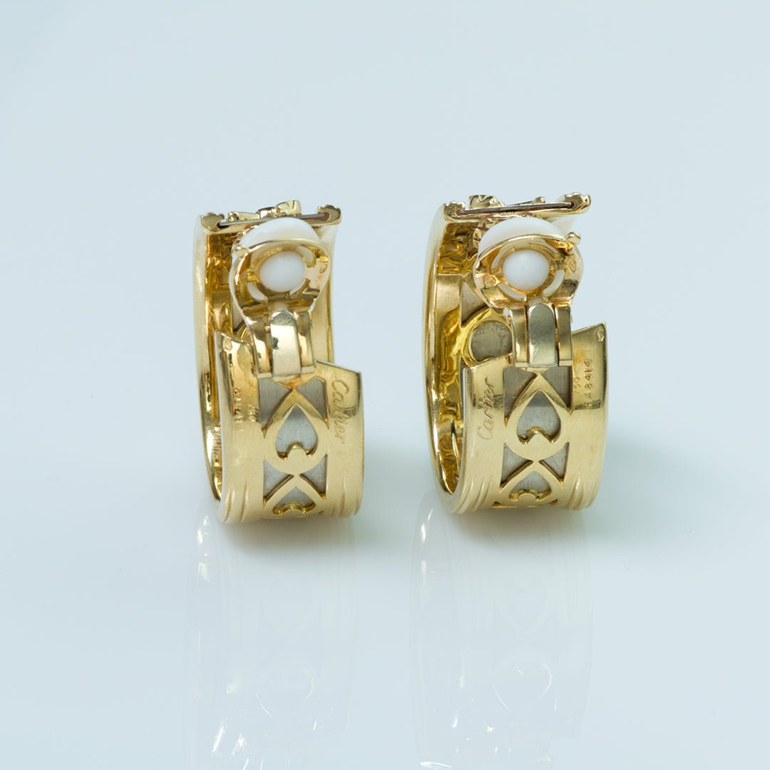 Cartier Panthère 18K Gold Hoop Earrings