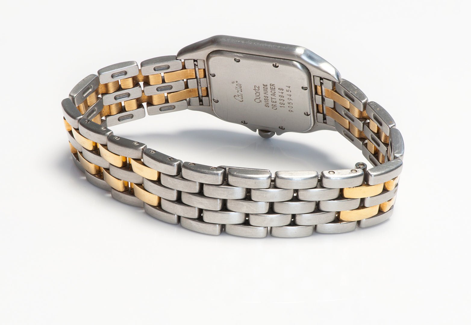 Cartier Panthere Two Row Gold & Stainless Watch 183949