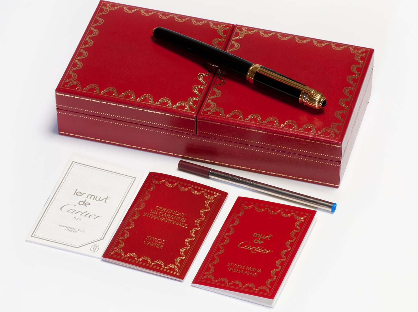 Cartier Pasha de Cartier Black Resin Gold Plated Rollerball Pen