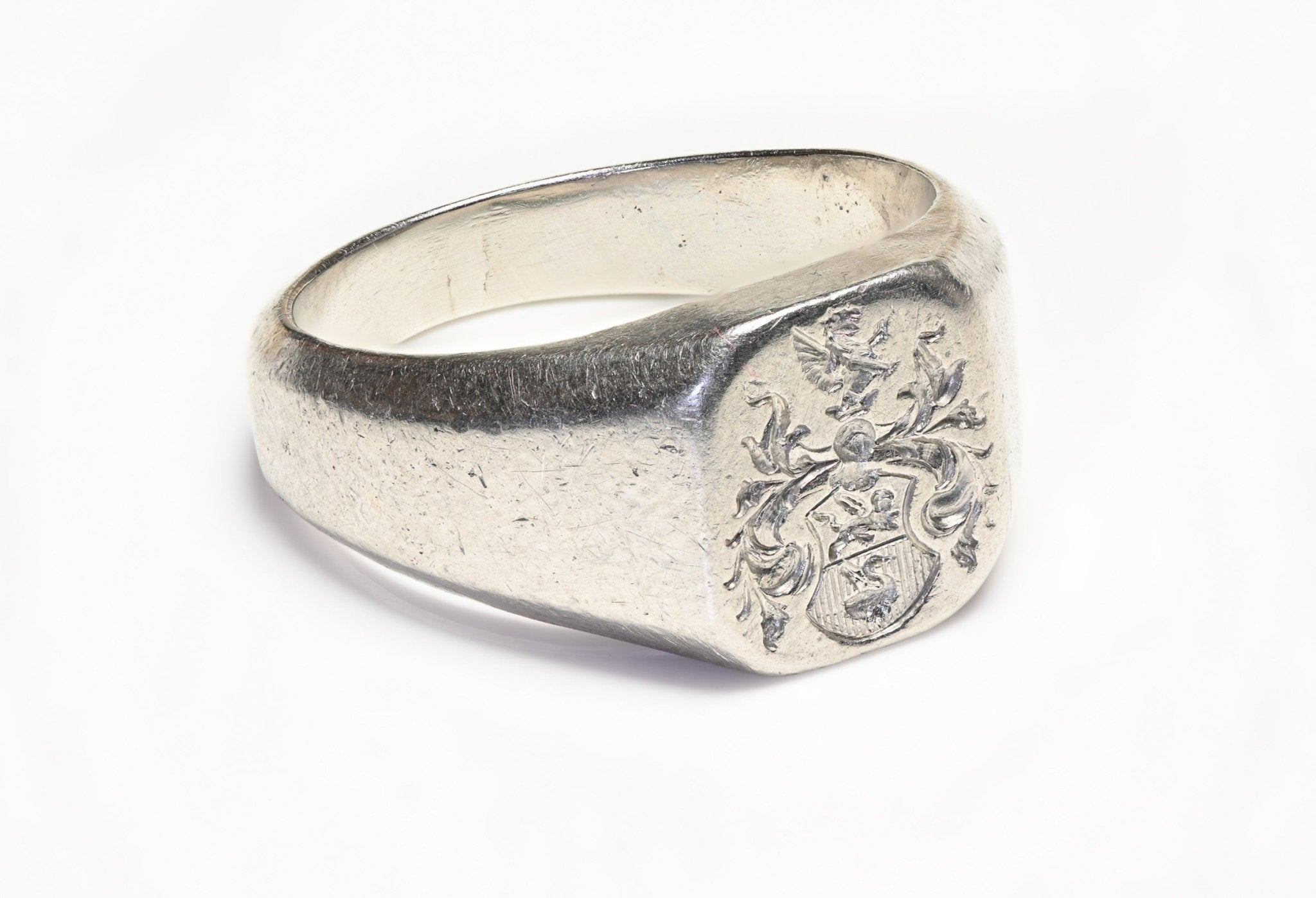 Cartier Platinum Crest Men's Ring