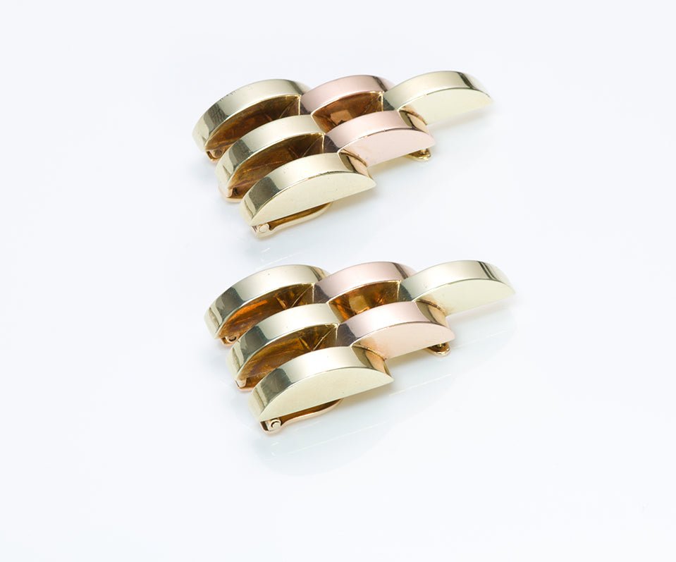Cartier Retro Gold Dress Clips