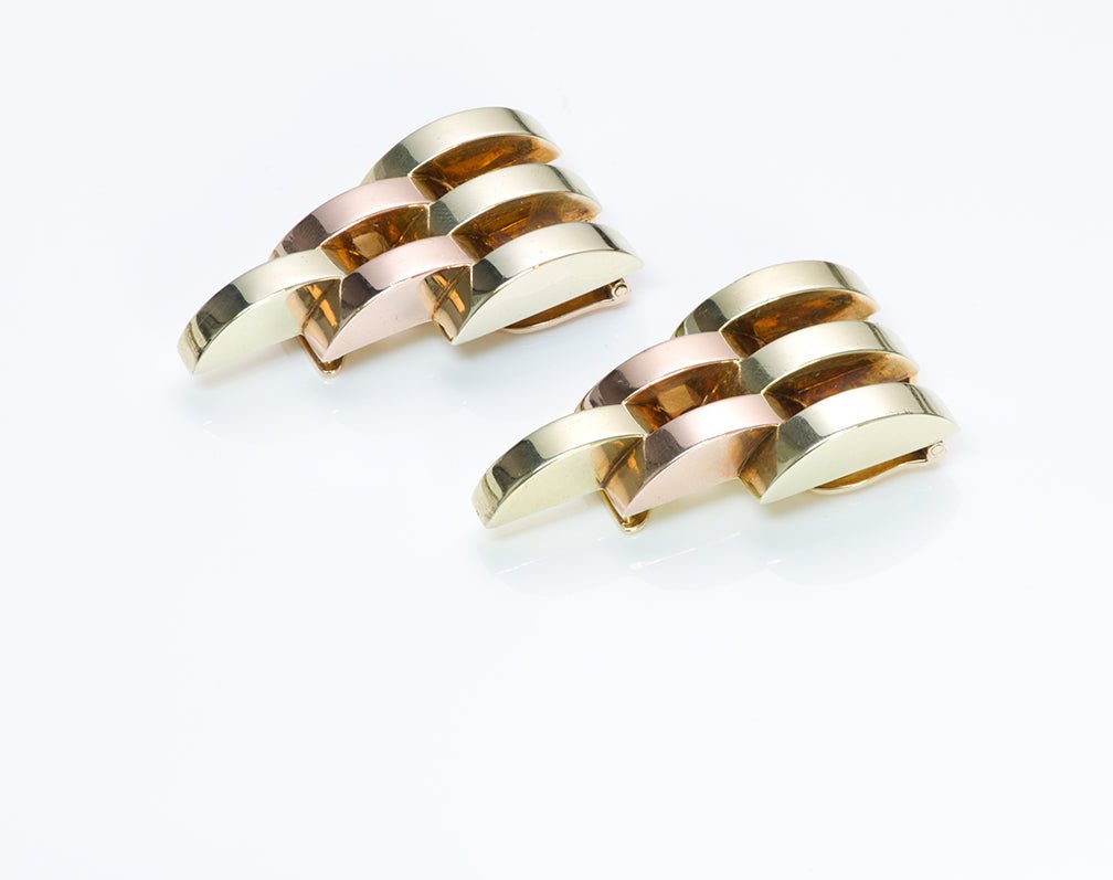 Cartier Retro Gold Dress Clips