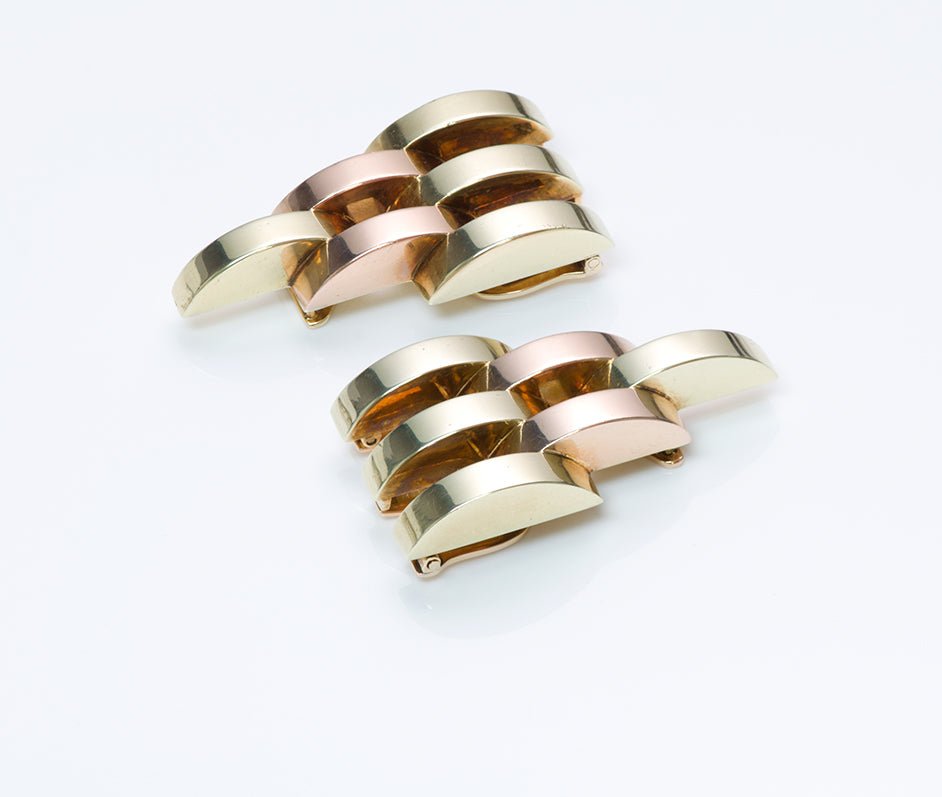 Cartier Retro Gold Dress Clips