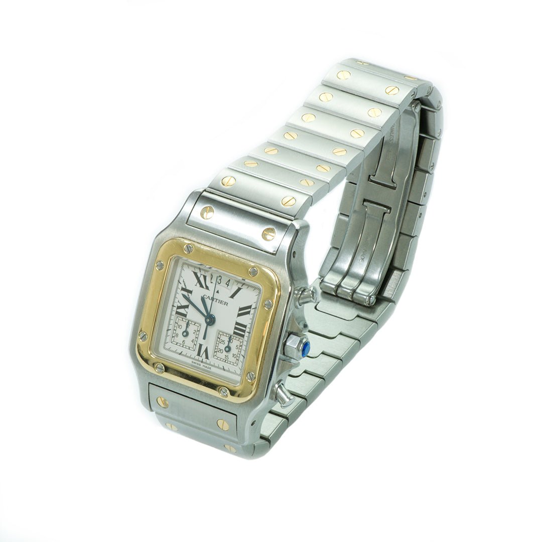 Cartier Santos Chronoflex 2425 Galbee Watch