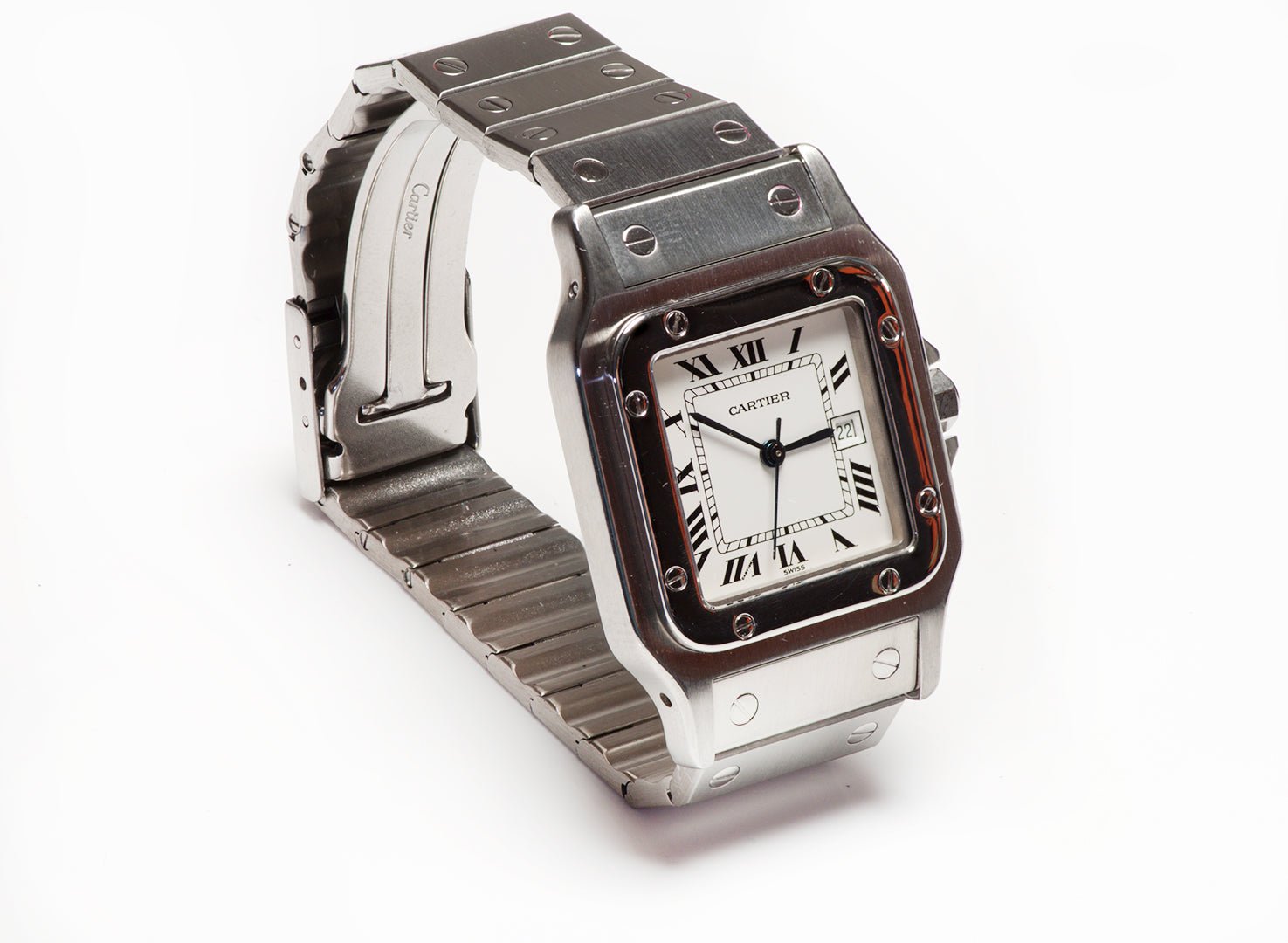 Cartier Santos Galbee Steel Automatic Watch 2380