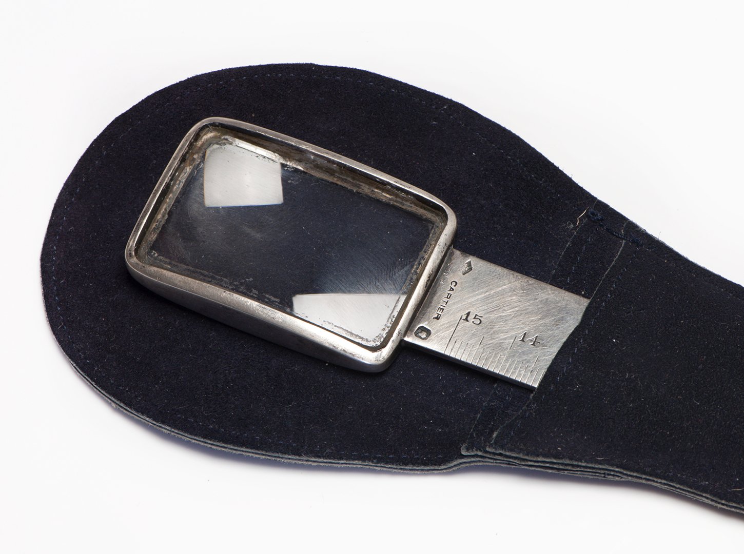 Cartier Silver Letter Opener Magnifier and Ruler