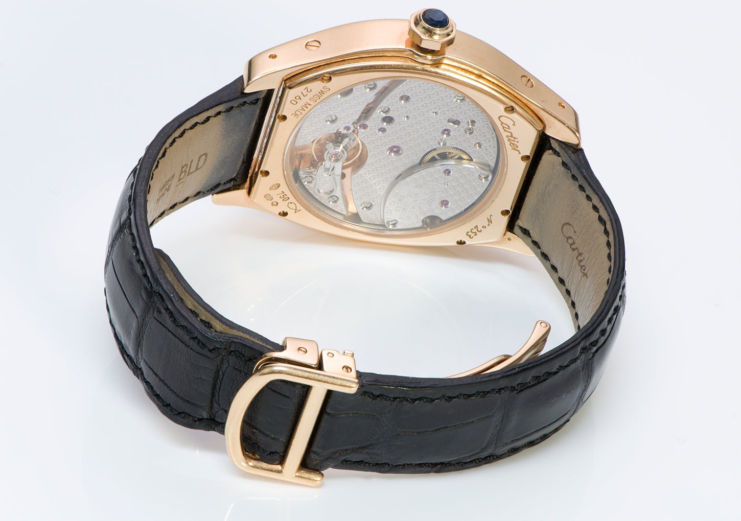 Cartier Tortue Gold XL 8 Day Power Reserve Privee Collection Watch