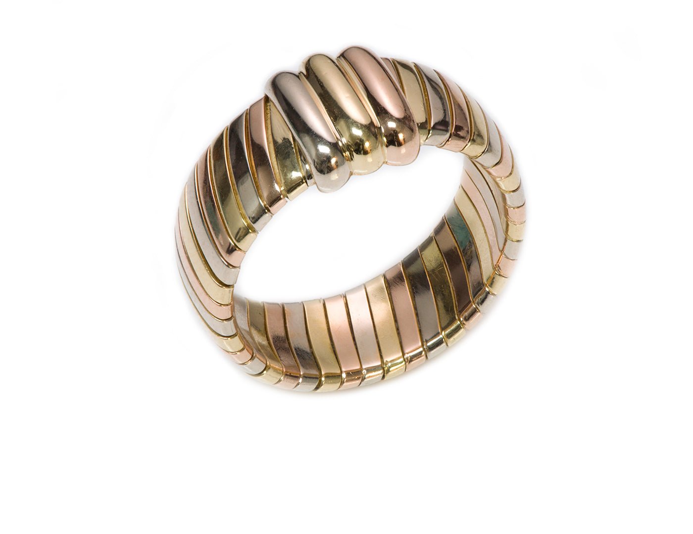 Cartier Tubogas 18K Gold Ring Band