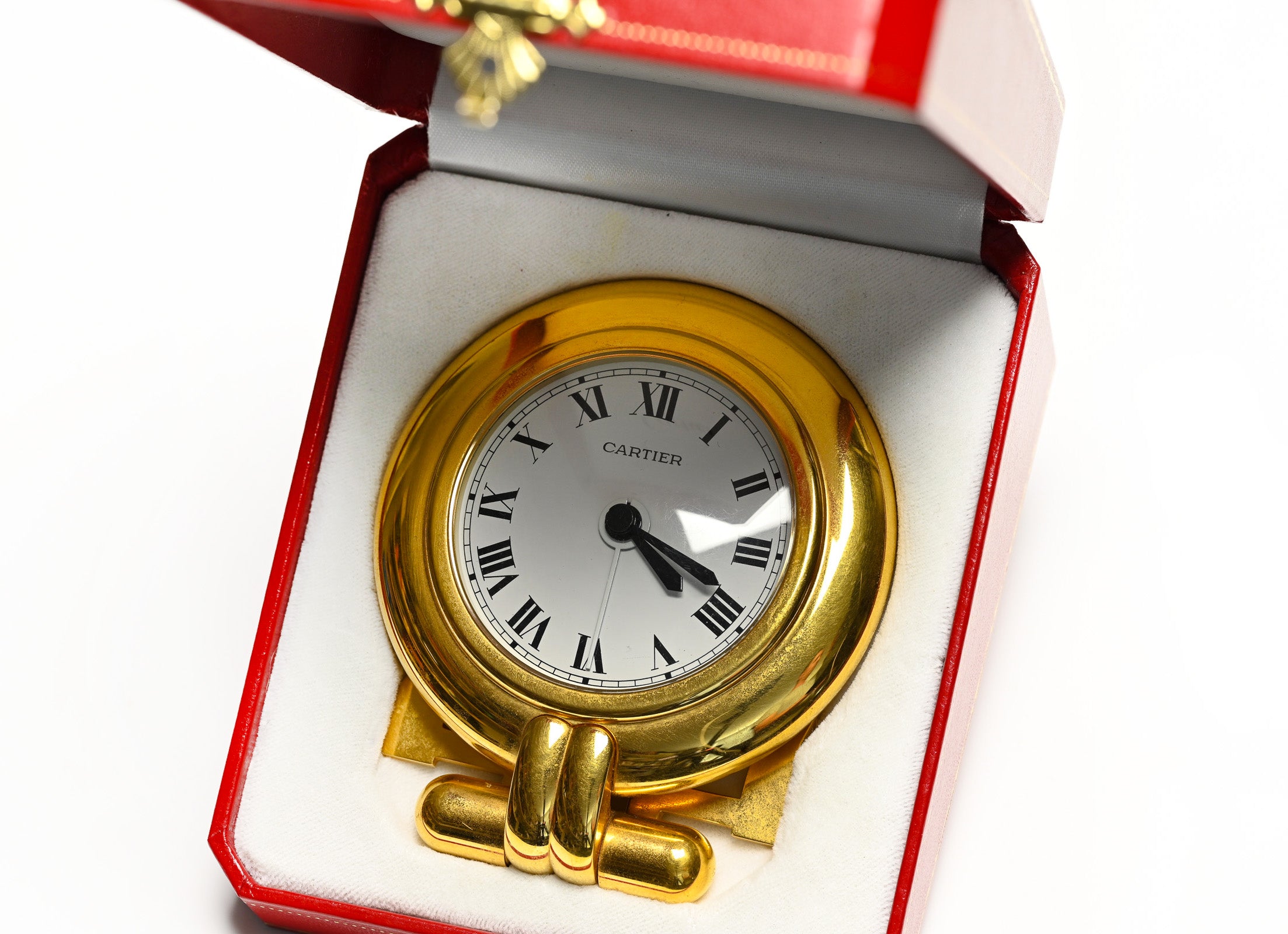 Cartier Desk Alarm Clock box