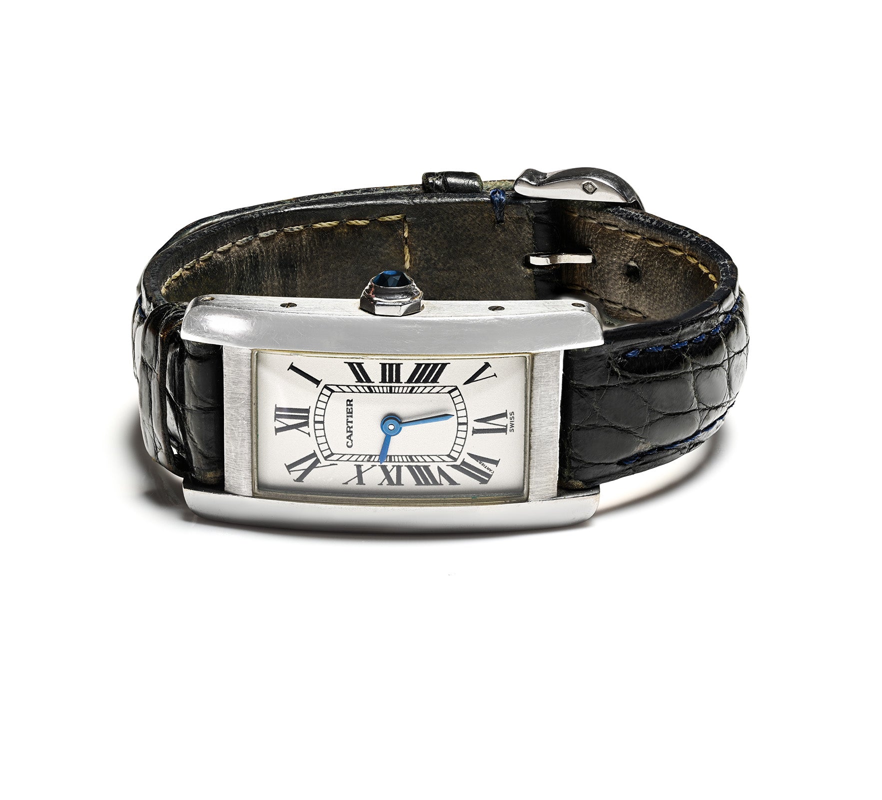 Cartier Tank Americaine 18K Gold Ladies Watch 1713
