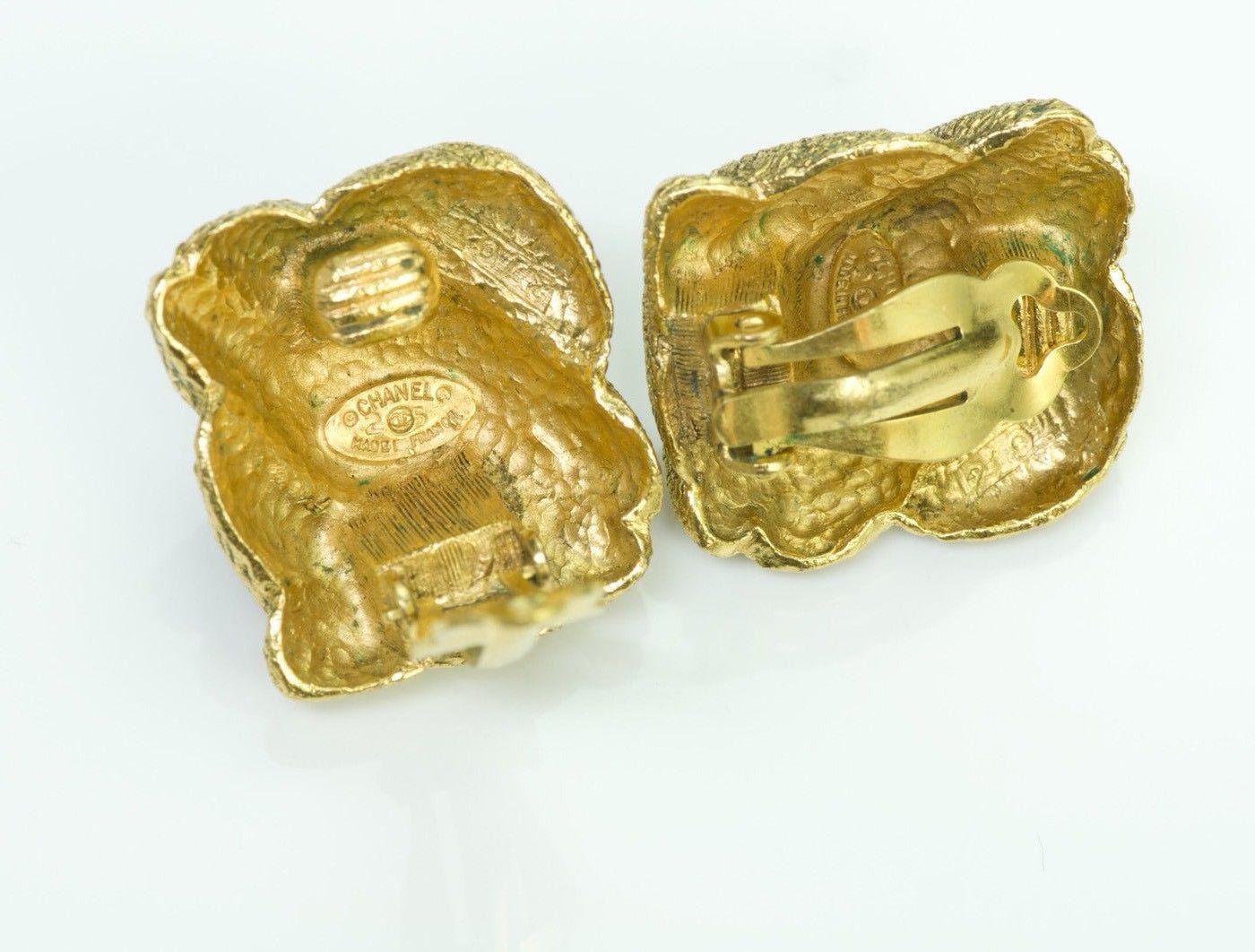 CHANEL 1980’s Maison Gripoix Red Glass Earrings