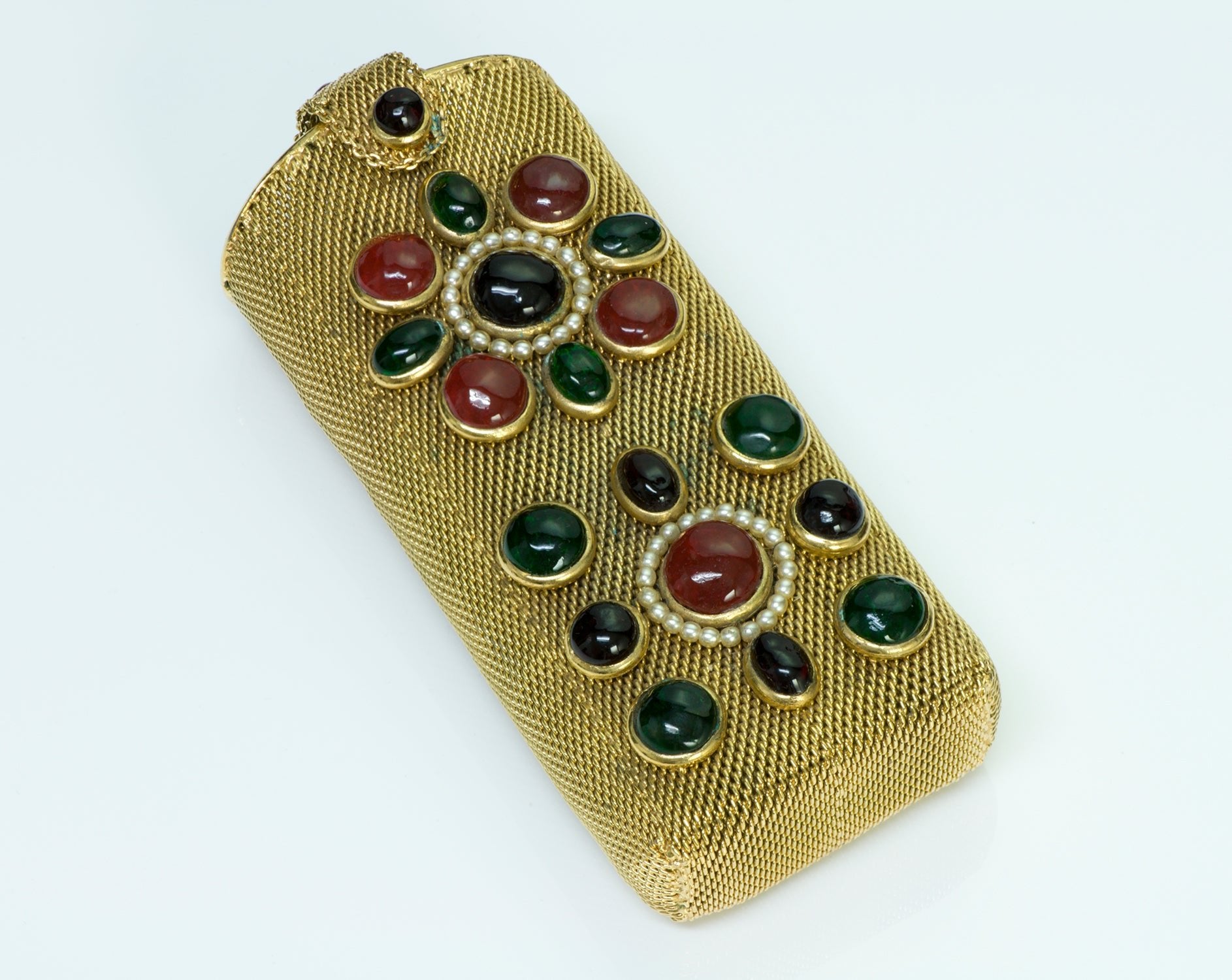 Chanel 1994 Maison Gripoix Glass Mesh Phone Case