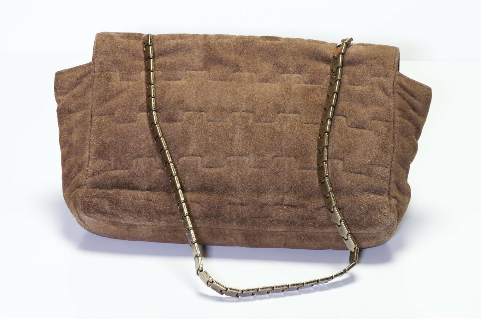 CHANEL Brown Suede Mademoiselle Lock Reissue Flap Bag