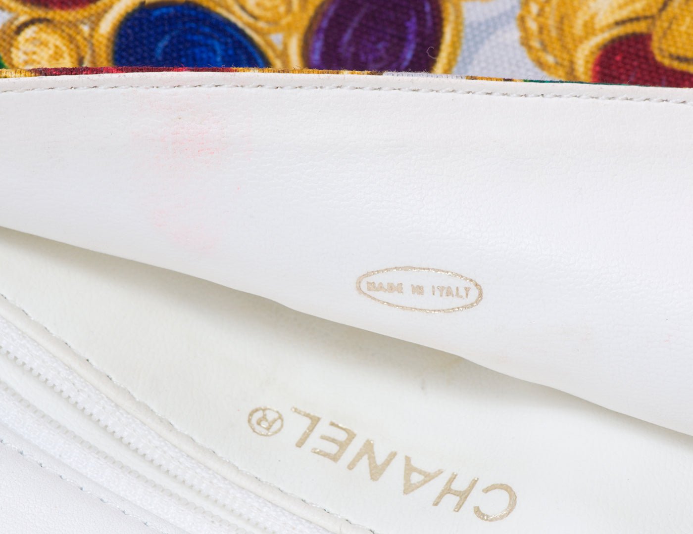 Chanel CC Gripoix Print Multi Color Clutch Bag