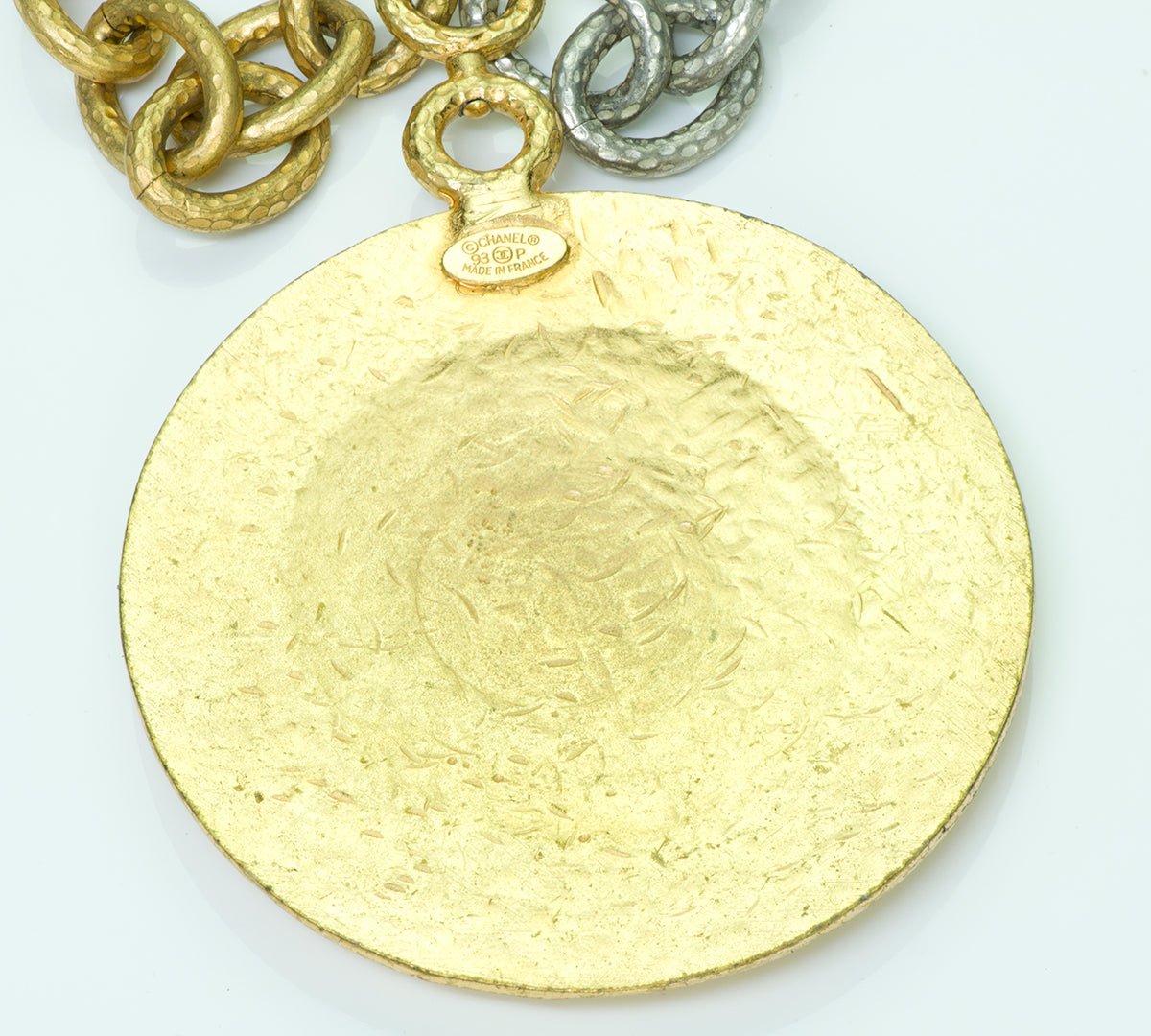 Chanel CC Spring 1993 Medallion Chain Necklace