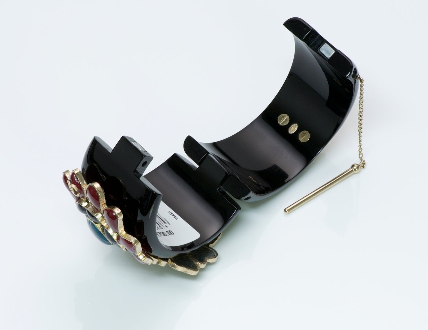 Chanel Gripoix Flower Bangle Bracelet