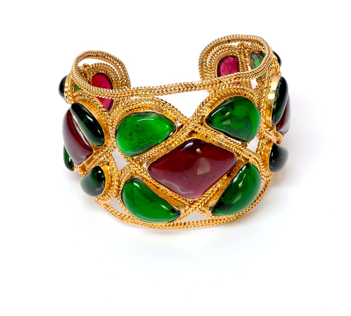 Chanel Maison Gripoix Byzantine Style Cuff Bracelet