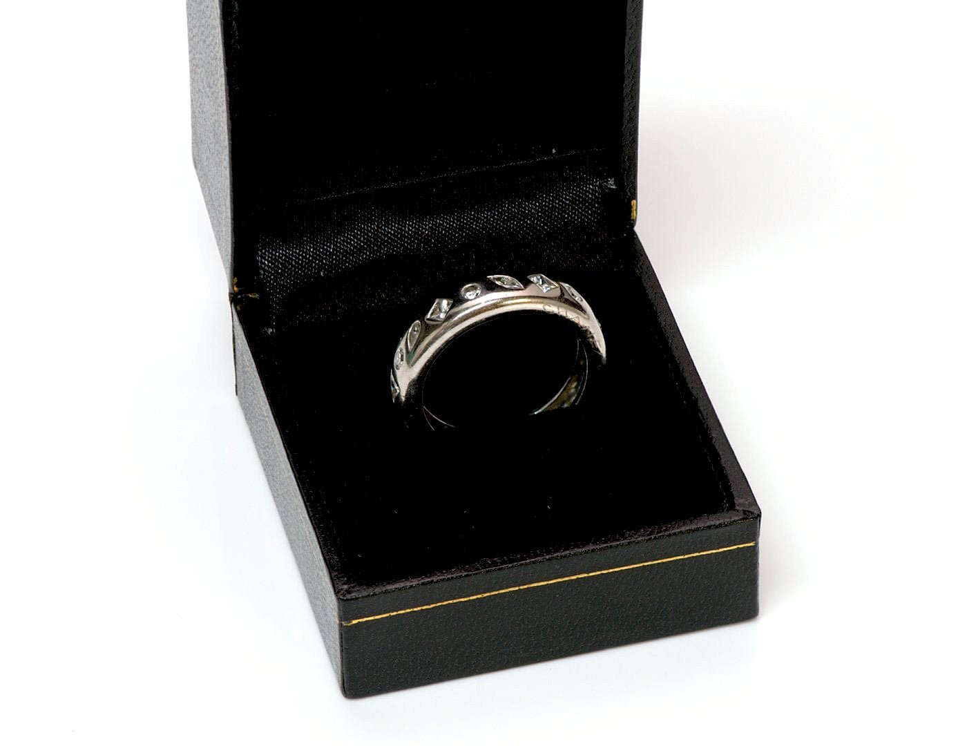 Chanel Multi-Shaped Diamond 18K Gold Band Ring