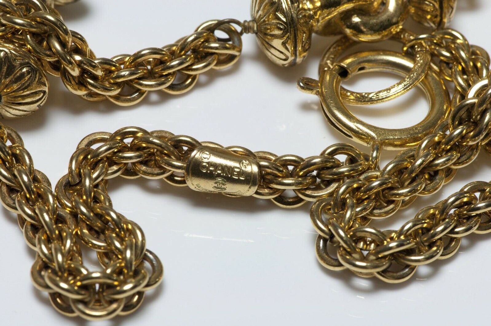 CHANEL Paris 1970’s Byzantine Style Sautoir Chain Necklace