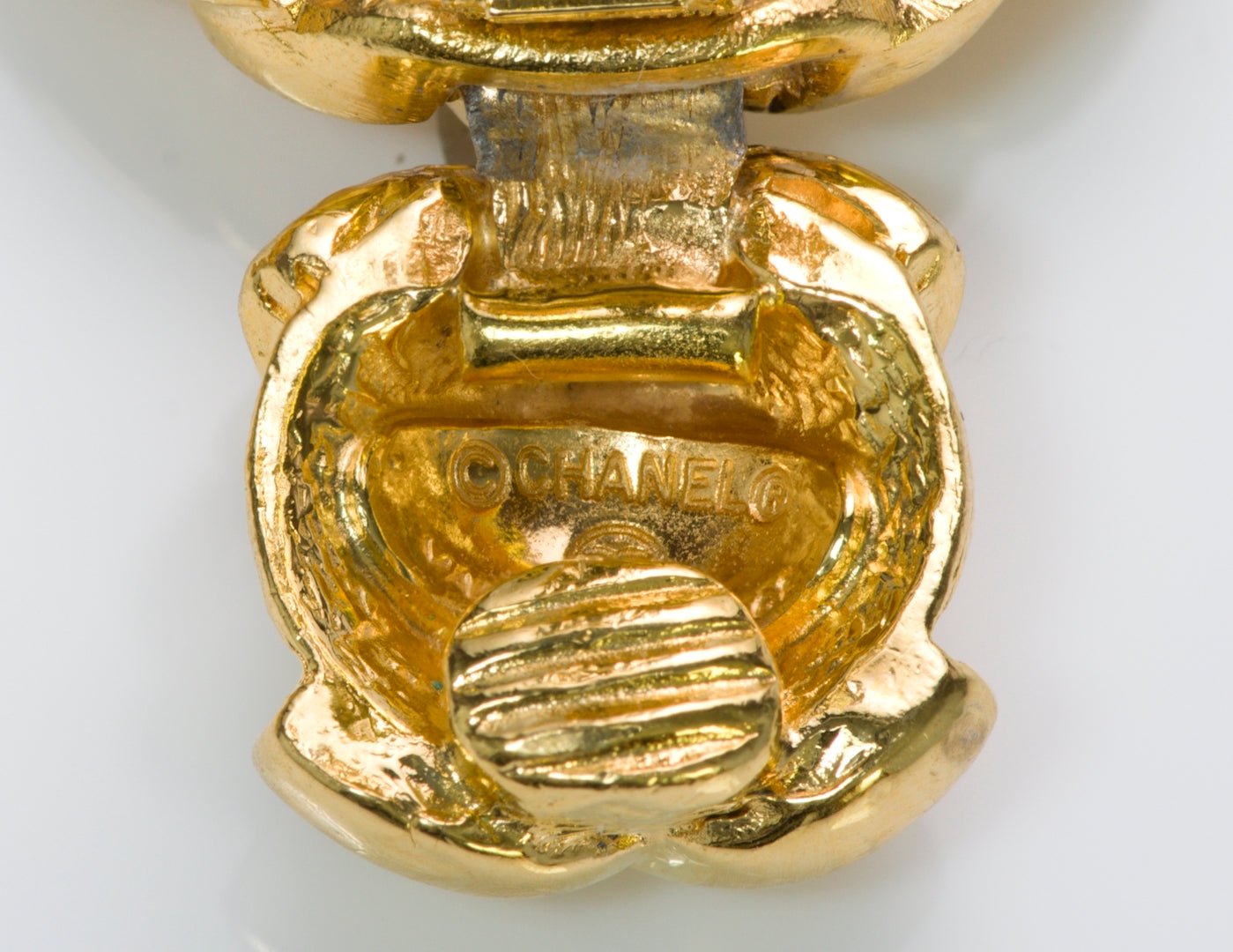 Chanel Paris 1980’s CC Twist Hoop Earrings