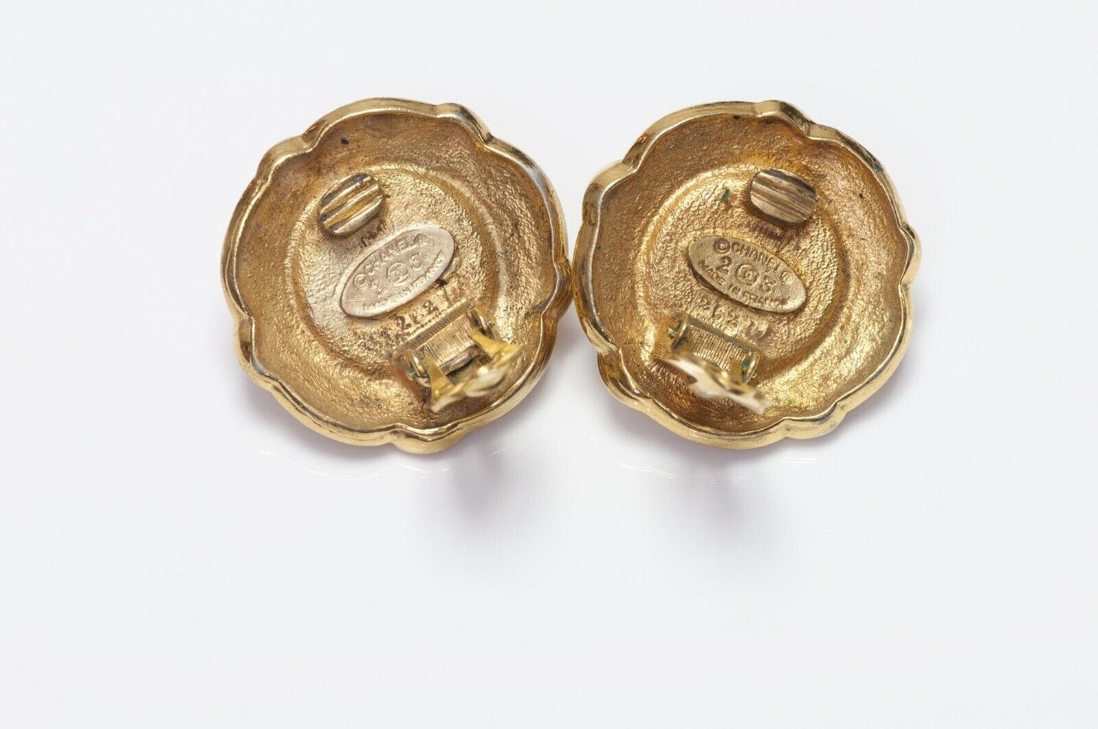 CHANEL Paris 1980’s Woven Pearl Earrings