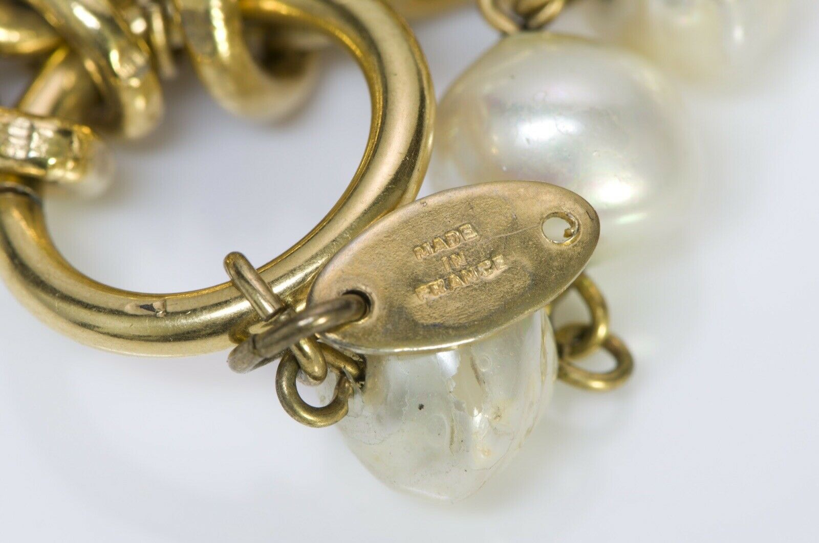 CHANEL Paris 1984 Pearl Multi Strand Chain Necklace