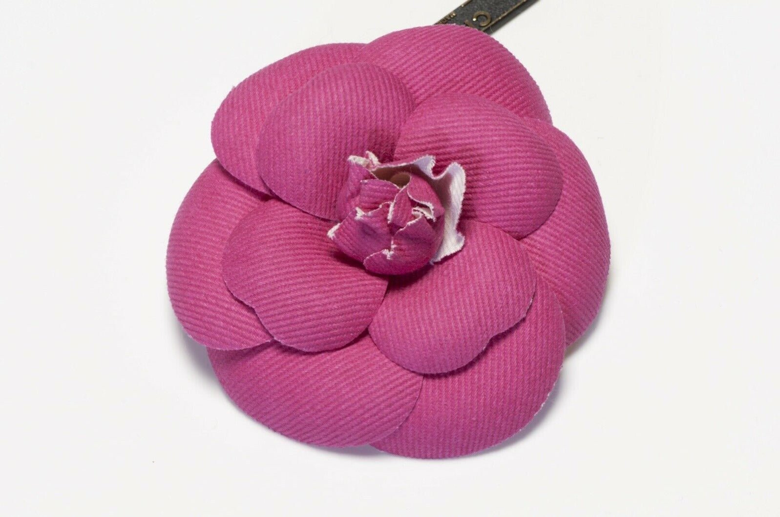 CHANEL Paris 1990’s Pink Fabric Camellia Flower Brooch