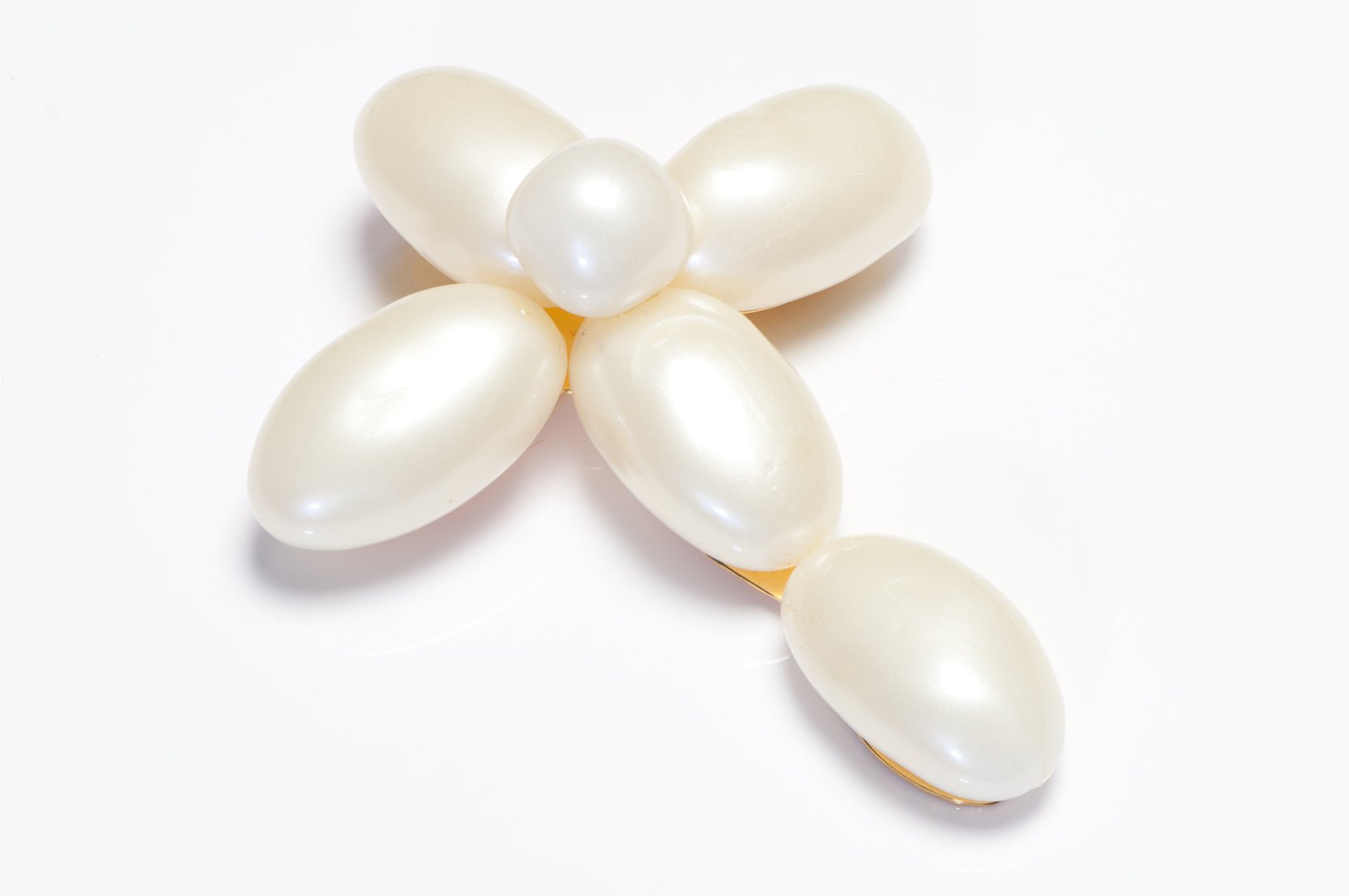 Chanel Paris Couture 1990’s Maison Gripoix Pearl Pendant Brooch