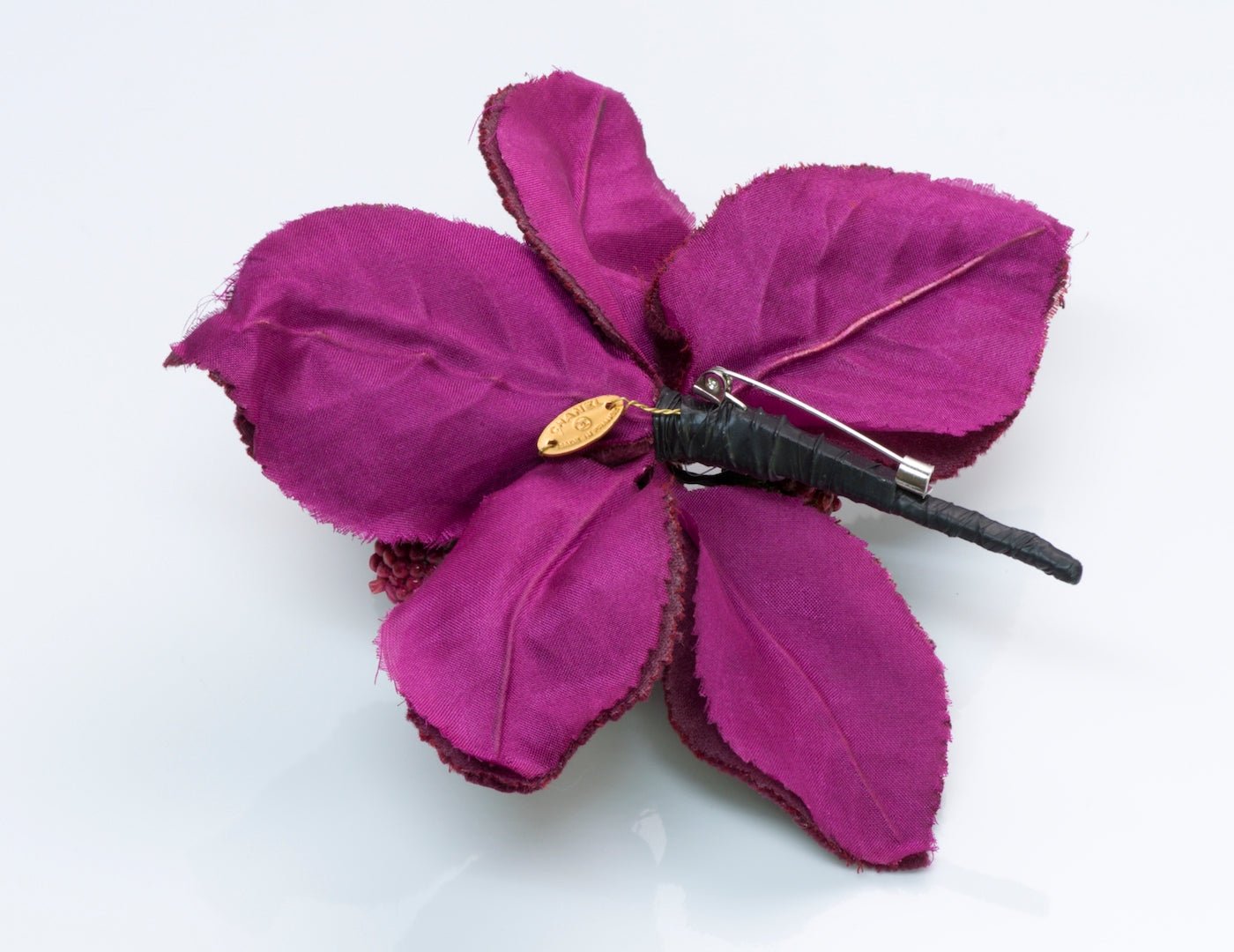 Chanel Velvet Flower Brooch