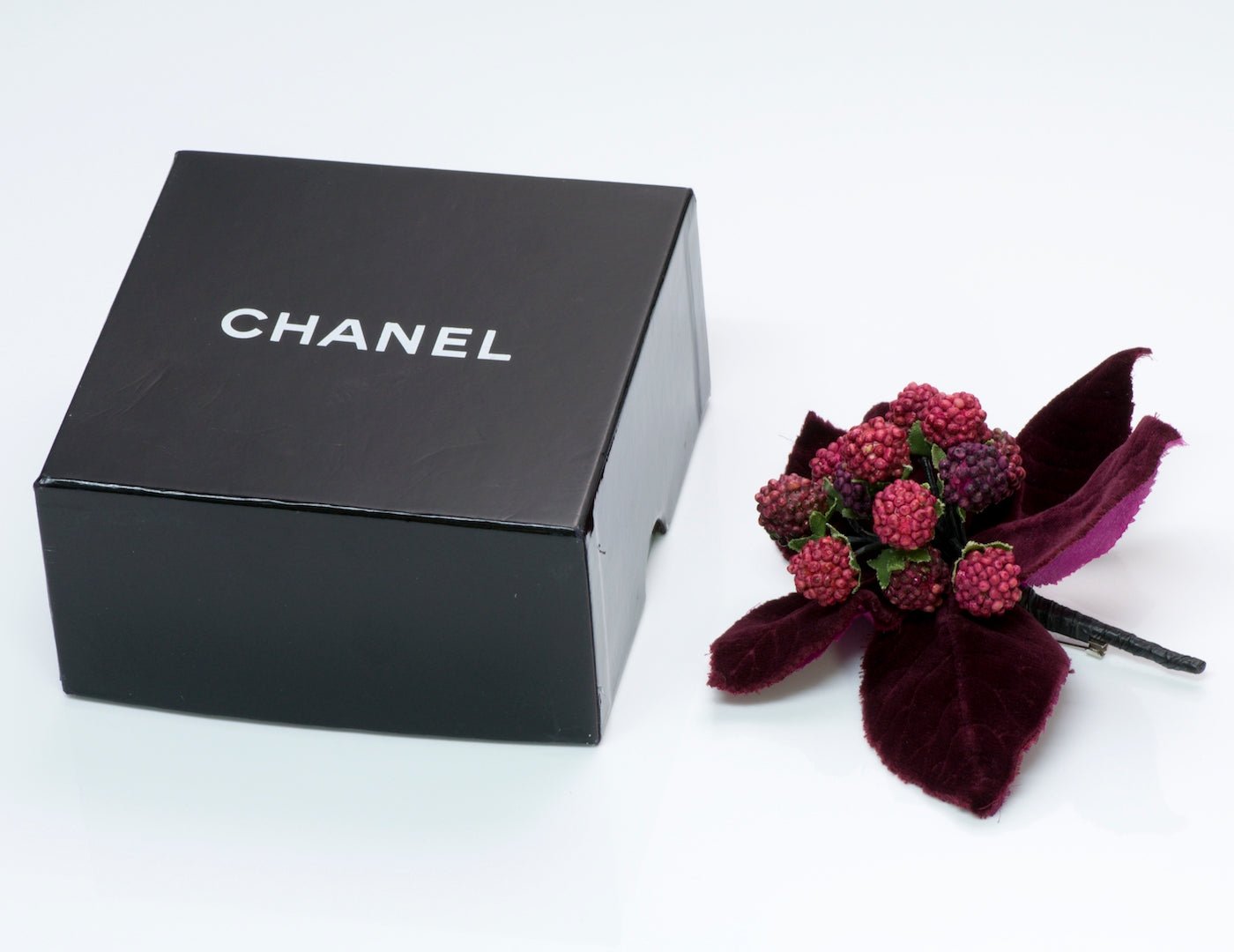 Chanel Velvet Flower Brooch