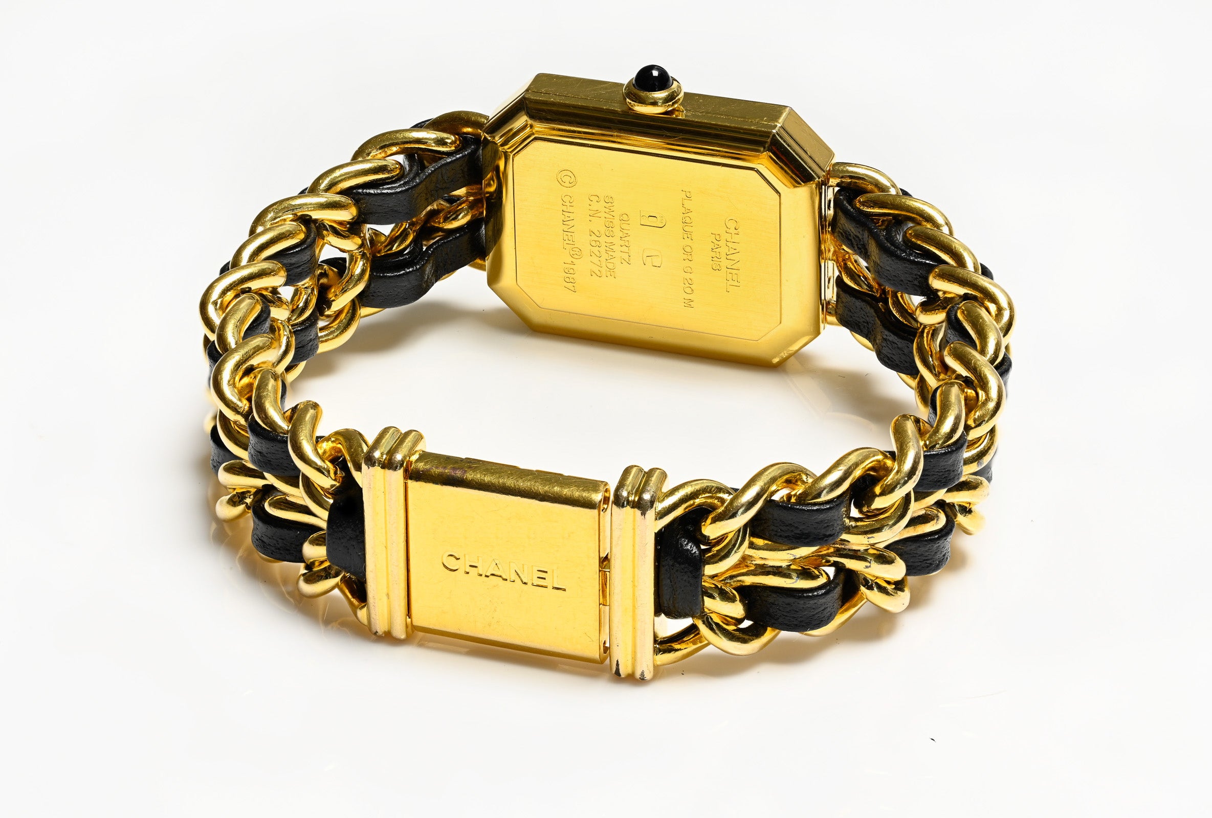 Chanel Premiere Gold Plated Leather Chain Women’s Watch