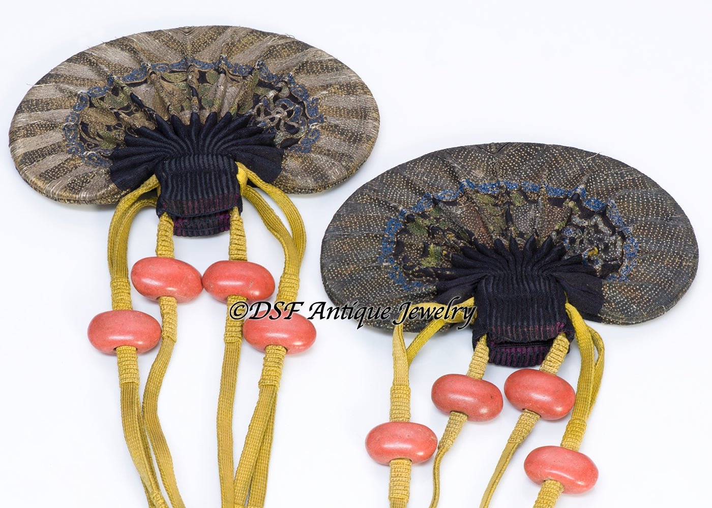 Chinese Antique Qing Dynasty Silk Embroidery Purse