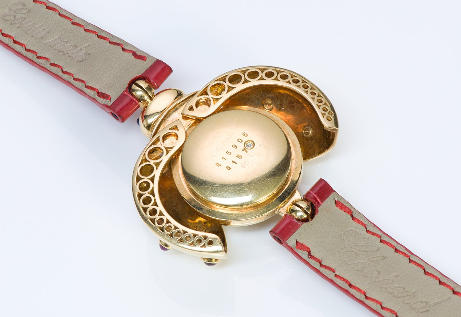 Chopard Happy Diamond Ladybug Ruby 18K Gold Watch