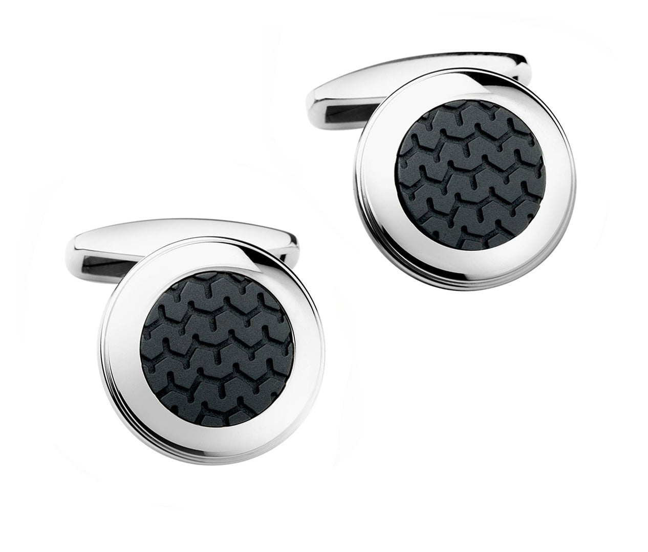 Chopard Rubber Dunlop Tires Pattern Racing Cufflinks